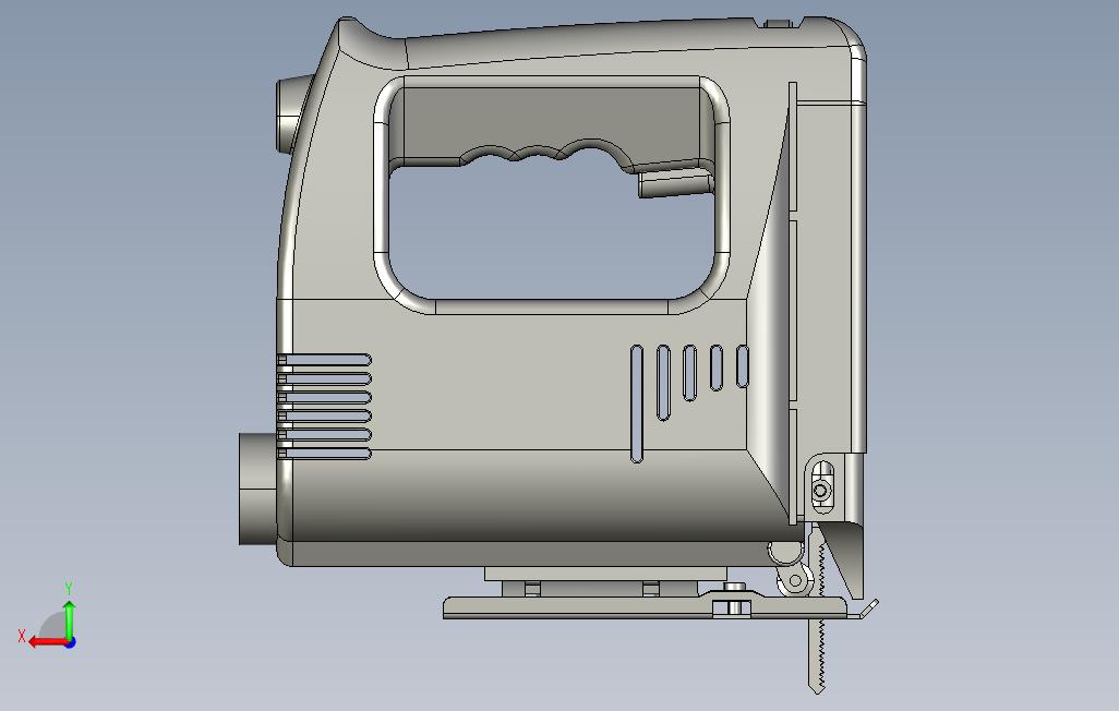 fretsaw. 背面视图