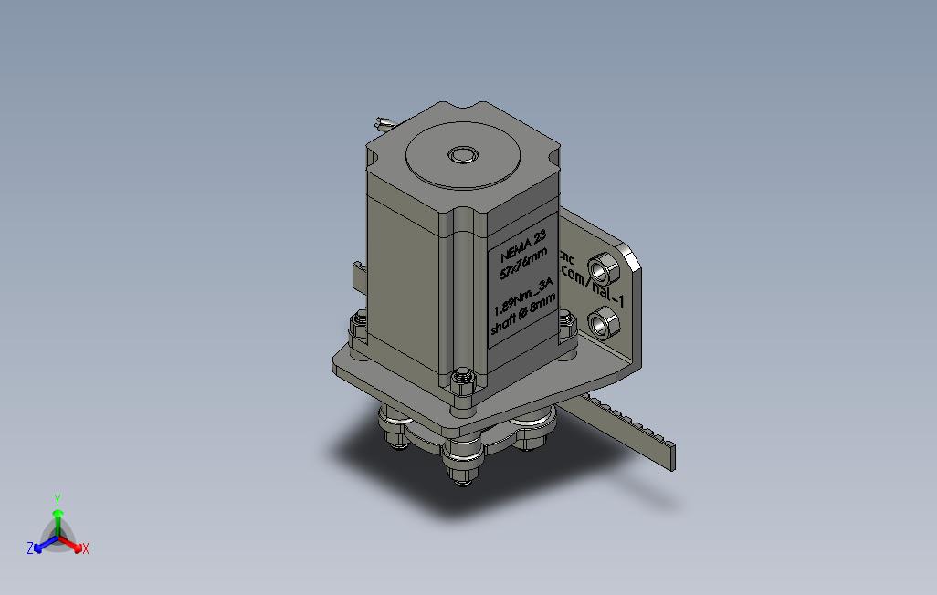 NEMA23皮带齿轮-驱动CNC-D25