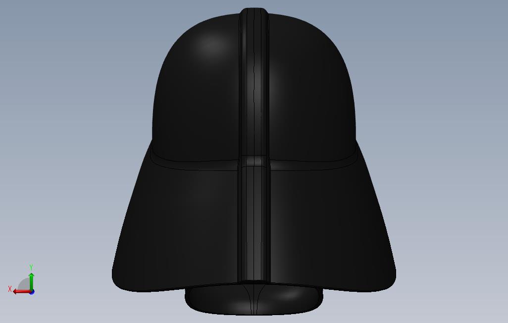 DarthVaderHelmet. 背面视图