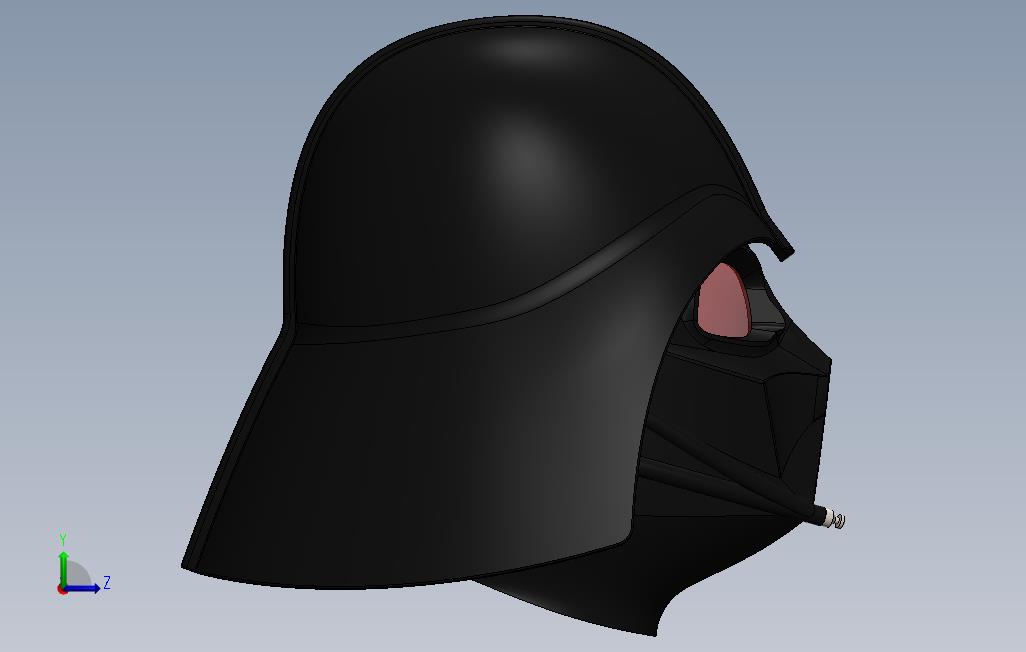 DarthVaderHelmet. 左侧视图