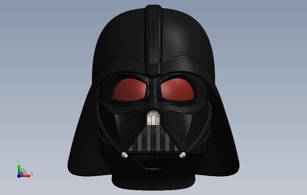 DarthVaderHelmet. 正面视图