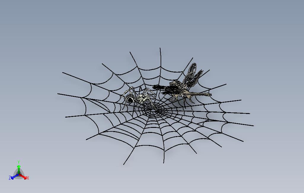 “陷阱蜻蜓”3d拼图，蜻蜓，3d模型，拼图，钣金，metalcraft设计