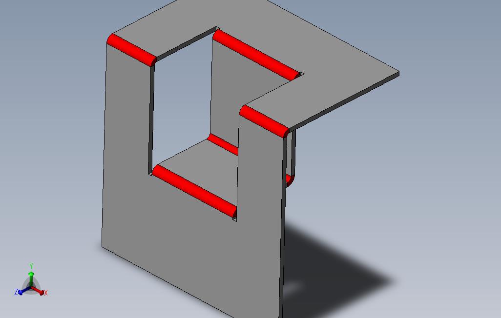 如何在SolidWorks中使台阶弯曲_部分弯曲？问：A