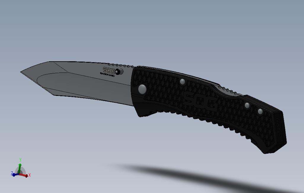 我的SOG牵引Tanto