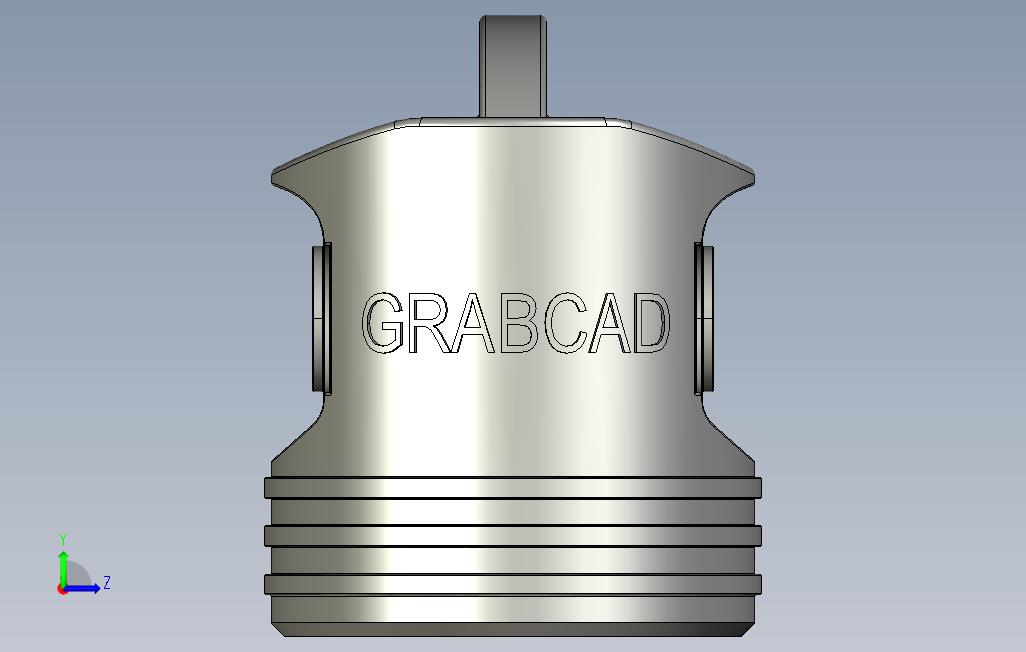 活塞杯Grabcad版 左侧视图