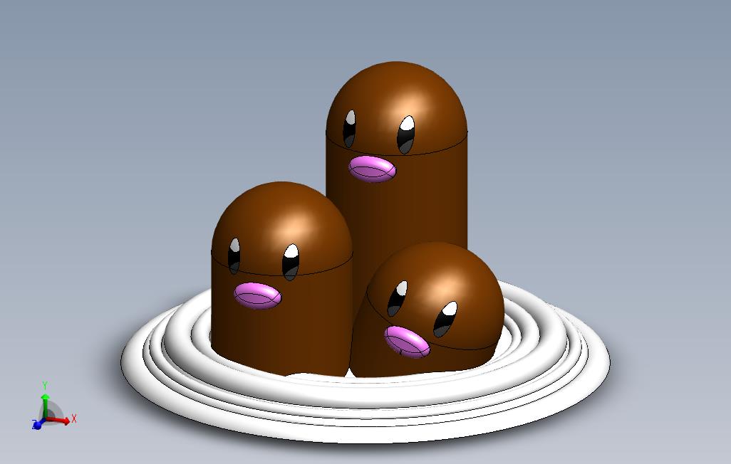 Dugtrio-神奇宝贝_1