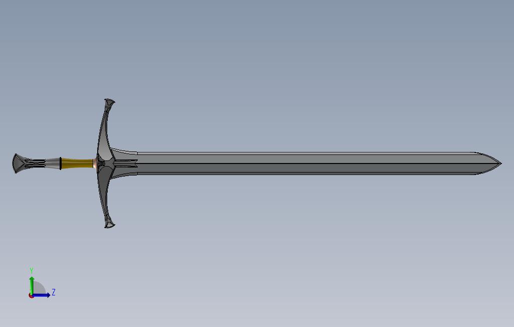 LOTR剑。_sword_SOLIDWORKS 2011_模型图纸免费下载 – 懒石网