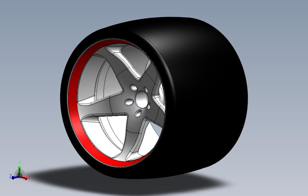 小五辐轮_wheel