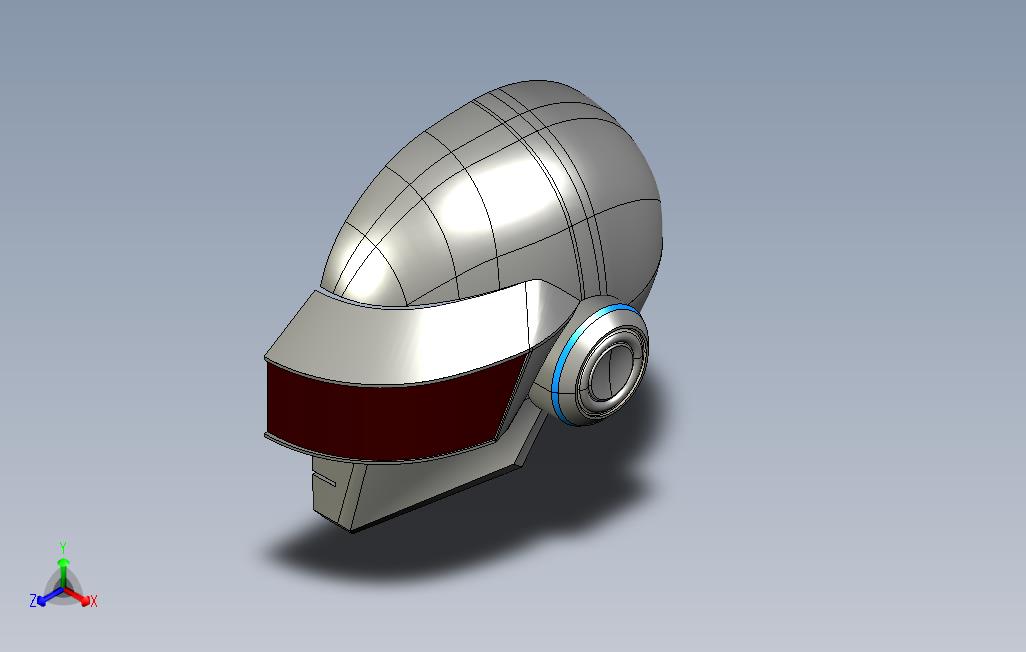 托马斯·班加特（ThomasBangalter）的Daft朋克头盔_helmet