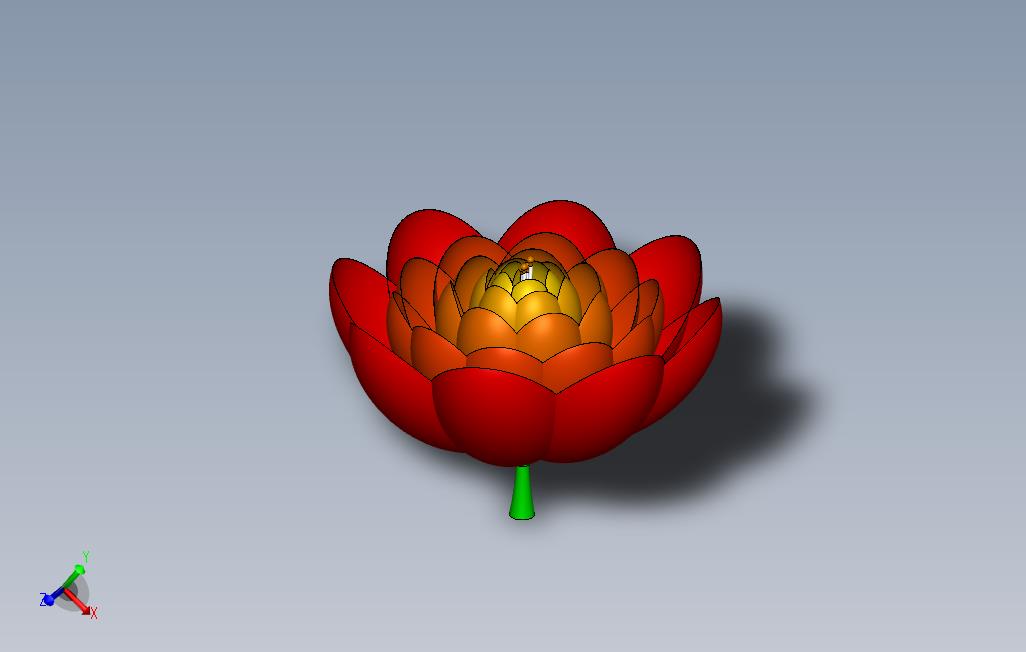 花_SOLIDWORKS 2014_模型图纸免费下载 – 懒石网