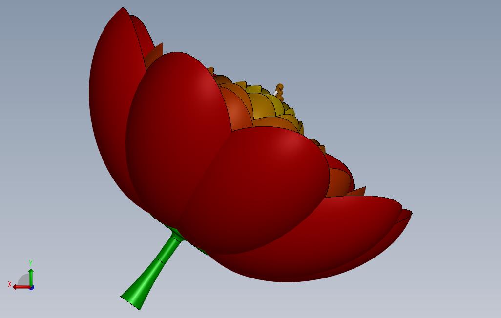 花_SOLIDWORKS 2014_模型图纸免费下载 – 懒石网