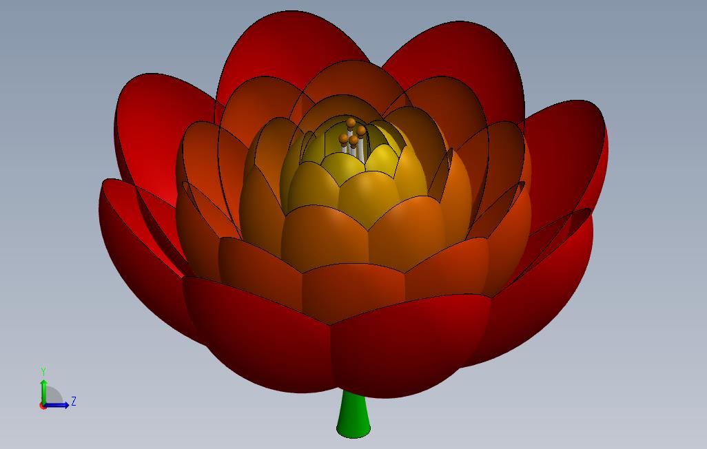 花_SOLIDWORKS 2014_模型图纸免费下载 – 懒石网