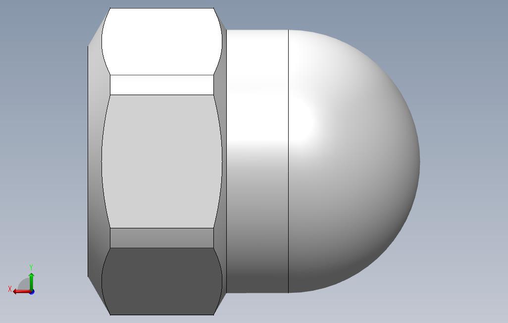 螺母盖上DIN1587（GOST-11860-85）_SOLIDWORKS 2014_模型图纸免费下载 – 懒石网