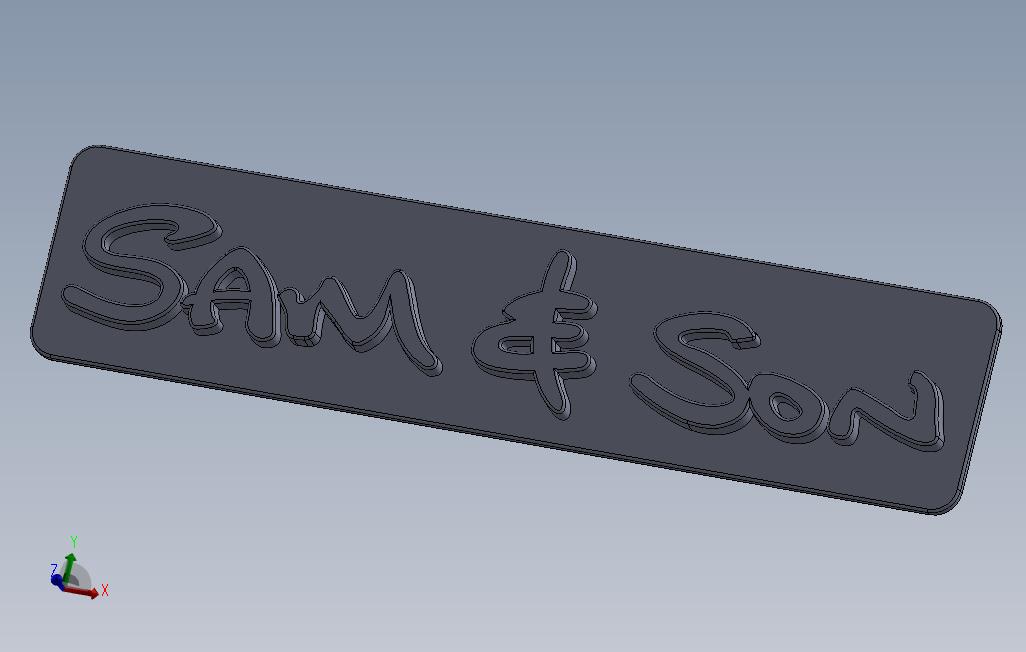 要求：3Dsolidworks（sam和son）的徽标_1