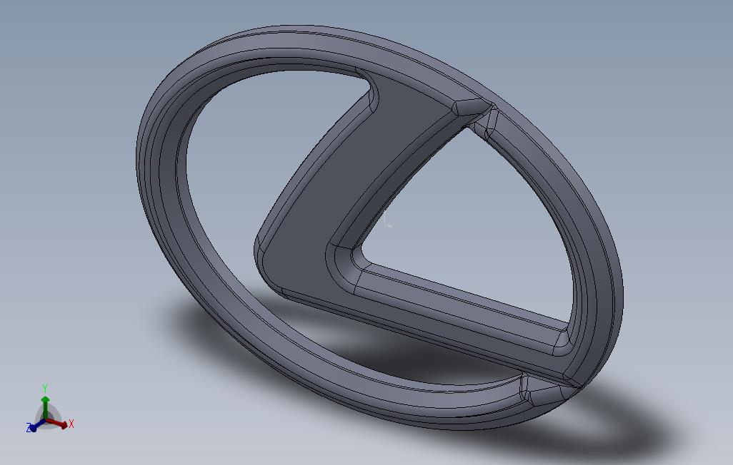 要求：雷克萨斯标志_emblem_SOLIDWORKS 2011_模型图纸免费下载 – 懒石网