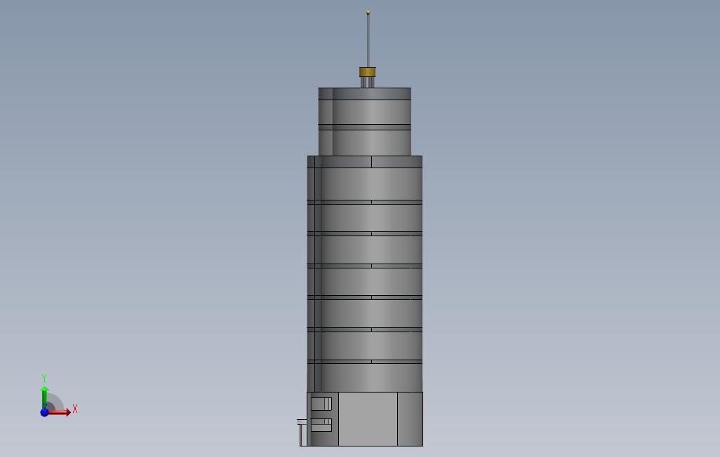 两座塔_towers 正面视图