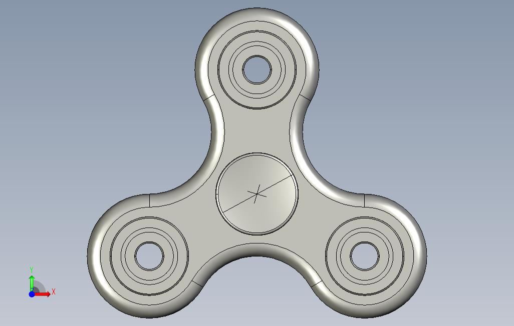 FidgetSpinner_261 正面视图