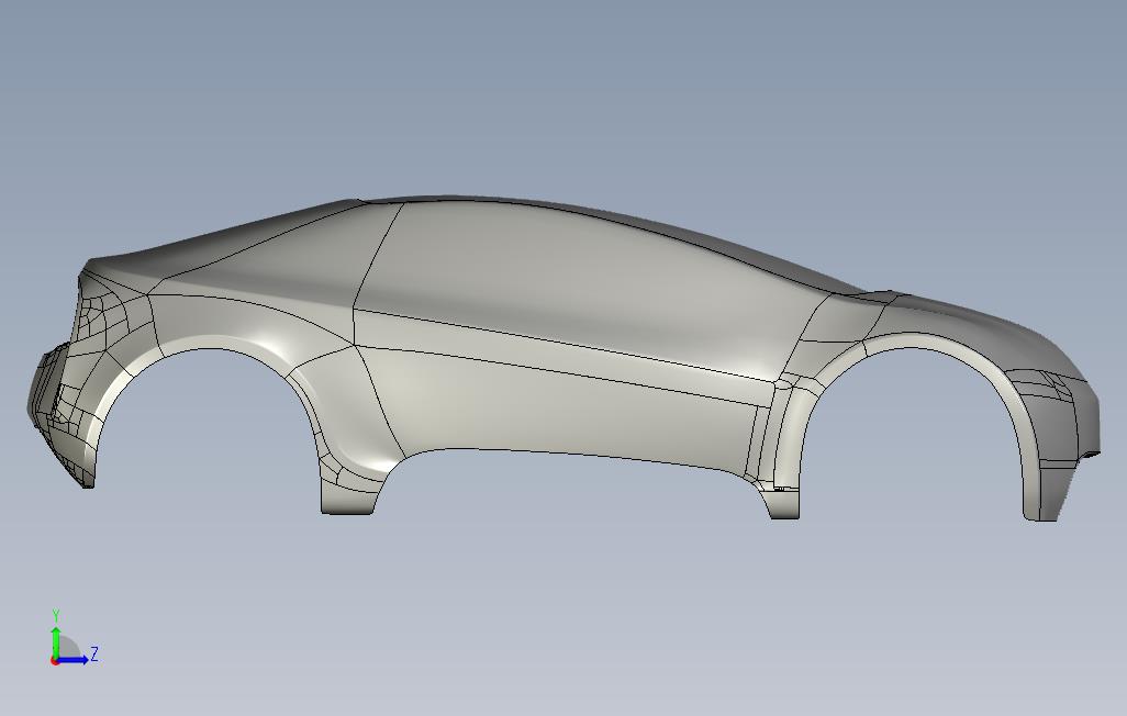 CR-XPoly转换为NURBS_nurbs 左侧视图