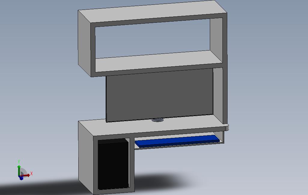 3D与教程录影的可打印的计算机书桌家具