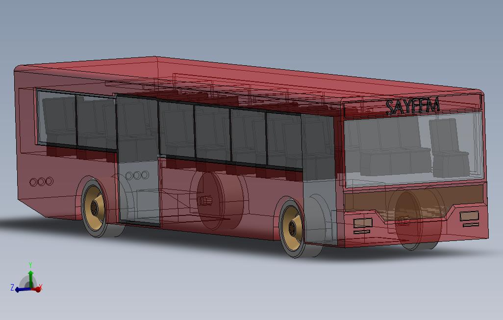 3d与教程录影的公共汽车