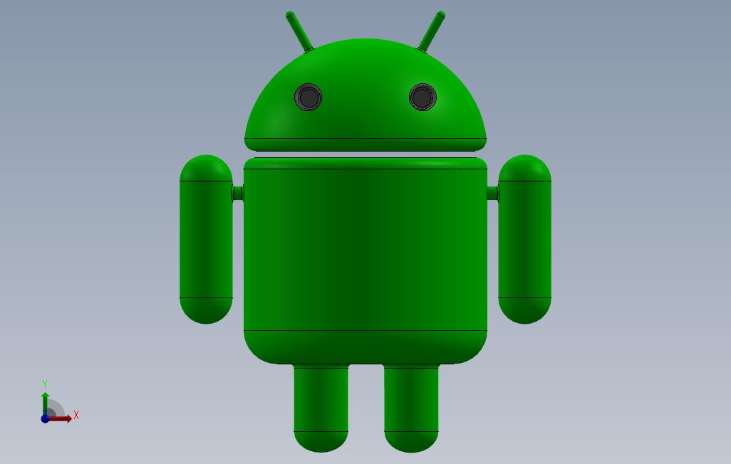 android标志3d与文本_SOLIDWORKS 2016_模型图纸免费下载 – 懒石网