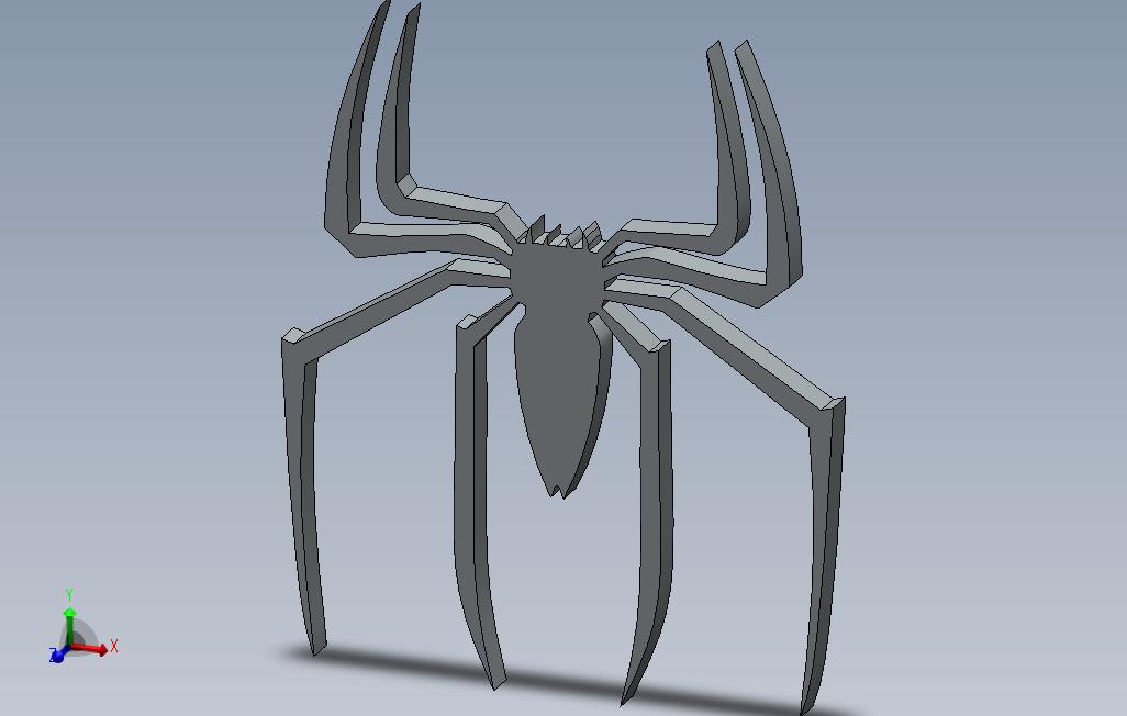 chrome-spider-logo-1_SOLIDWORKS 2015_模型图纸免费下载 – 懒石网