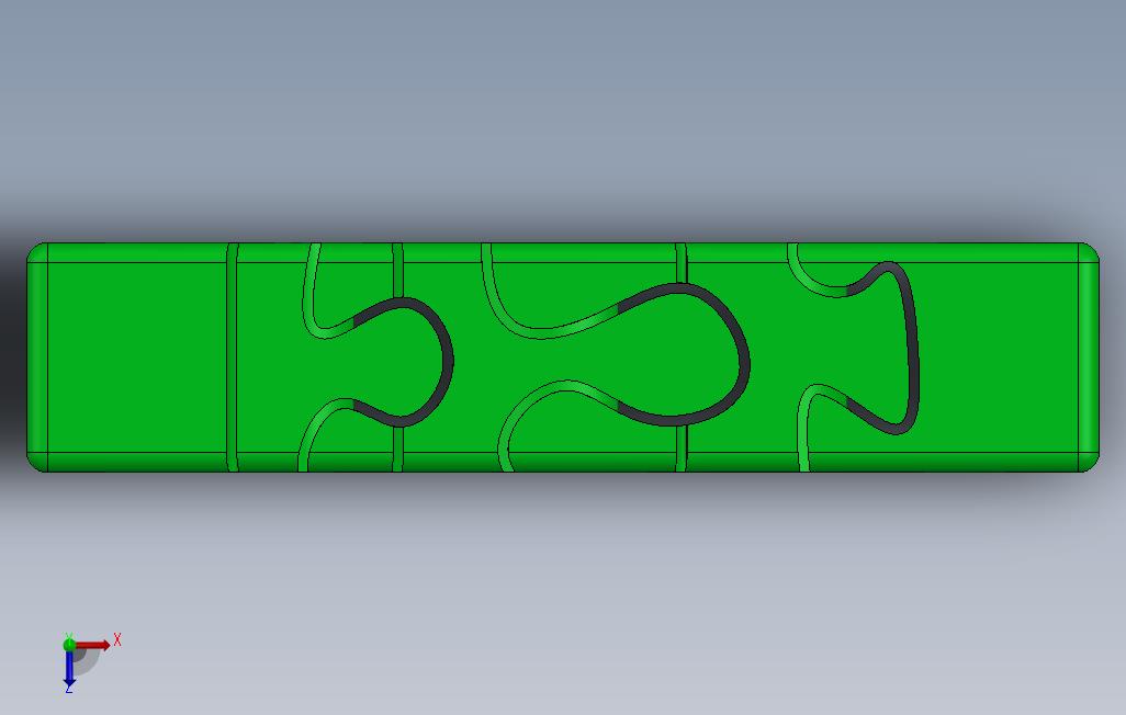 3d难题3d打印 俯视图
