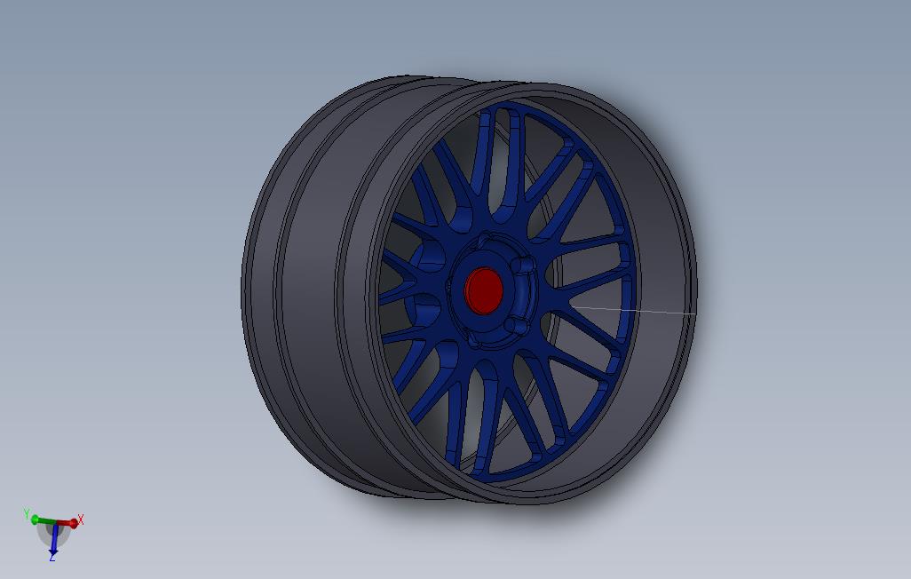 BeyernRc车轮边缘2inx1in3D打印轮轮辋