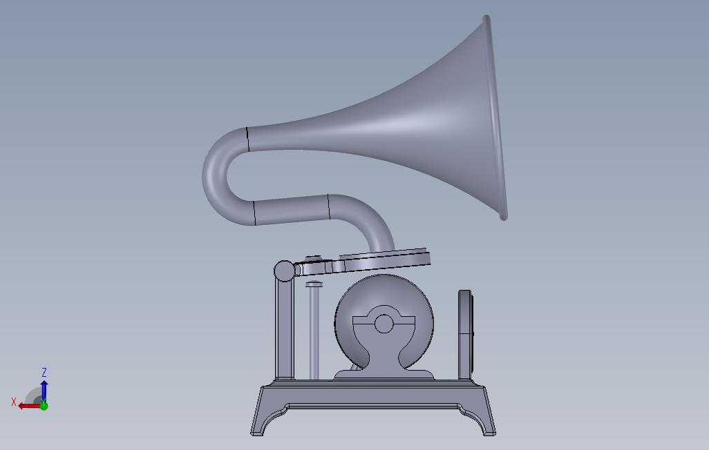 1880年代的音乐闹钟正在进行中_progress 正面视图