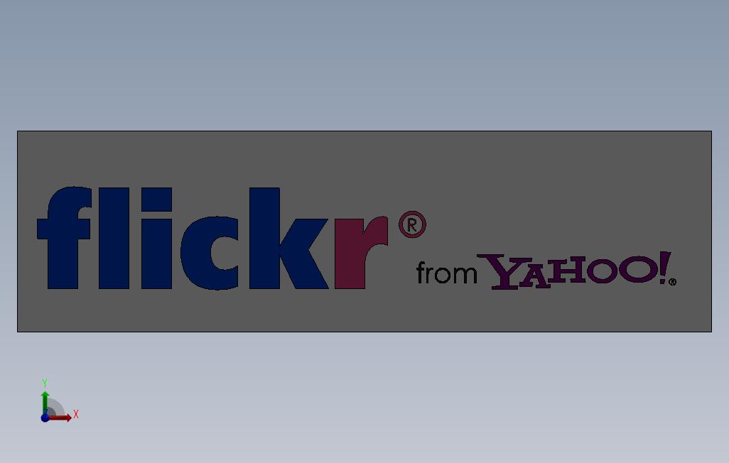 Flickr徽标_logo 正面视图