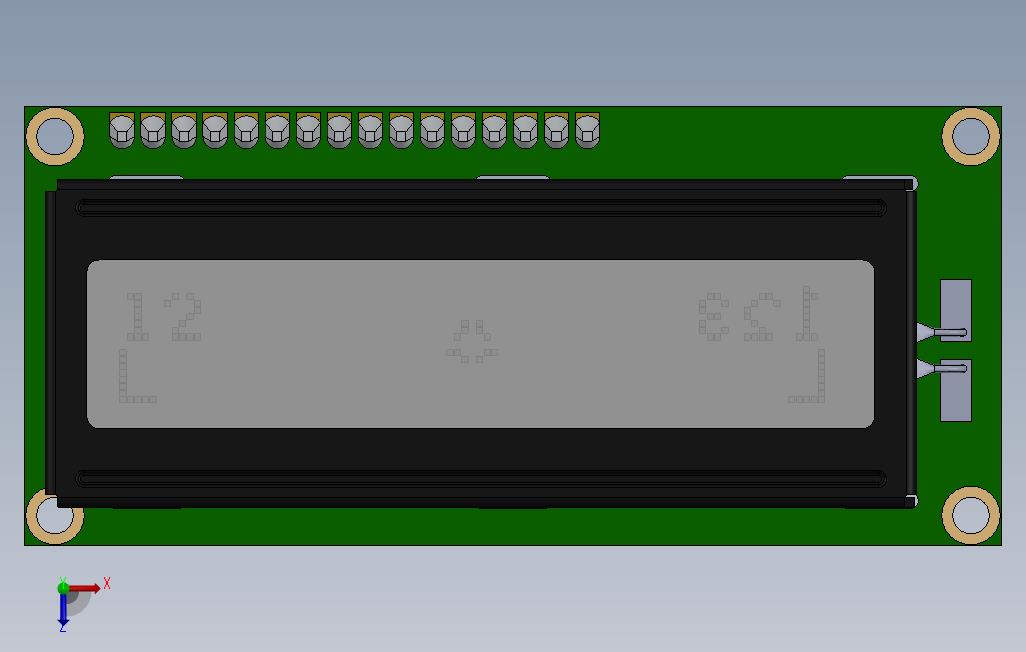 LCD16x2162LCD162 俯视图