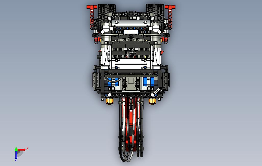 legotechnicmercedesbenzarocs42043 俯视图