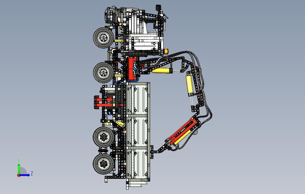 legotechnicmercedesbenzarocs42043 左侧视图