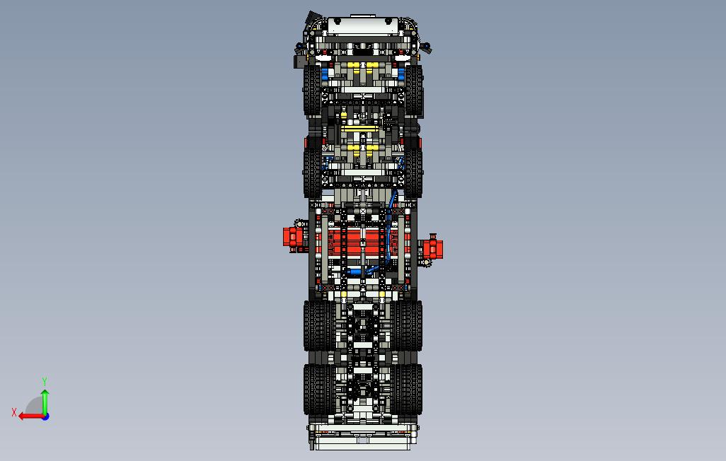 legotechnicmercedesbenzarocs42043 背面视图