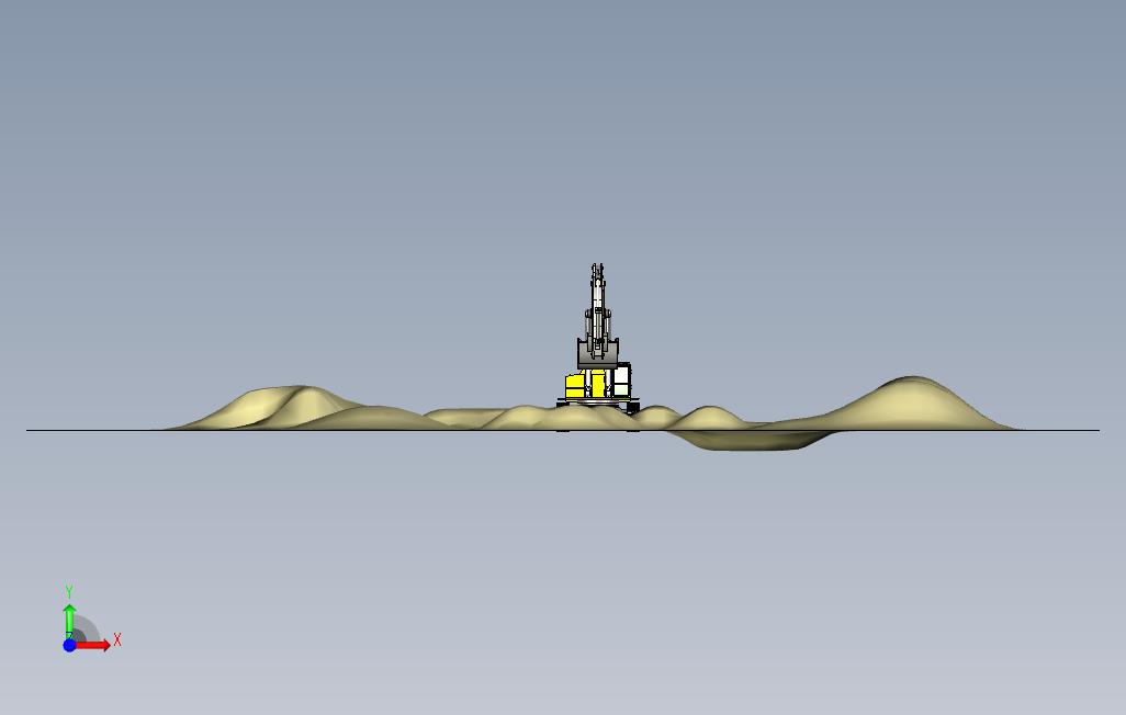 Liebherr984挖掘机AutodeskInventor 正面视图