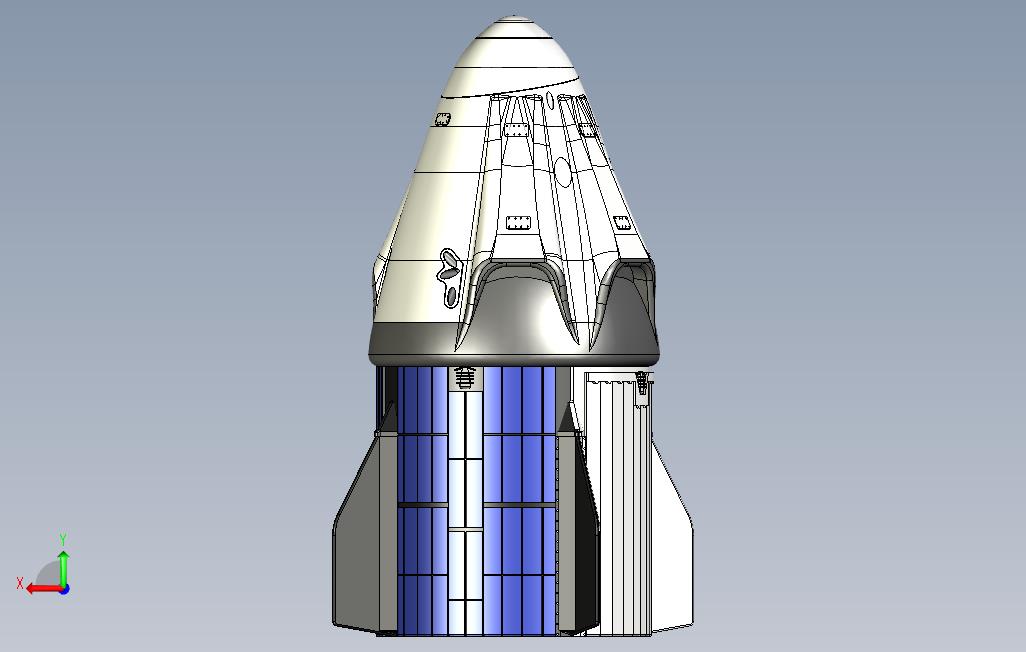 SpaceX乘员舱龙_1 背面视图
