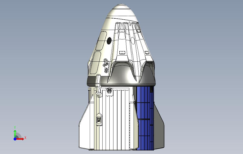 SpaceX乘员舱龙_1 正面视图