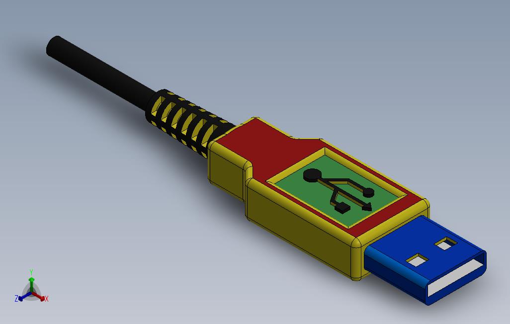 USB_11_SOLIDWORKS 2013_模型图纸免费下载 – 懒石网
