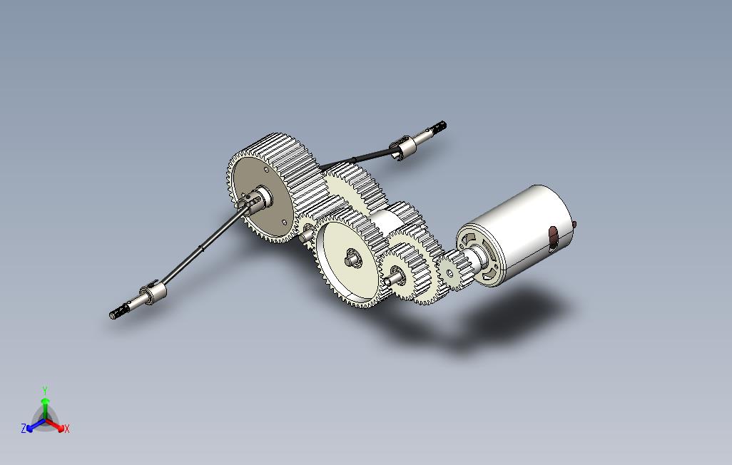 Tamiya野生匕首齿轮箱_gearbox