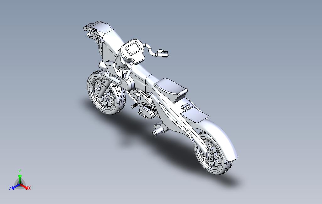 一辆自行车的概念在solidworks