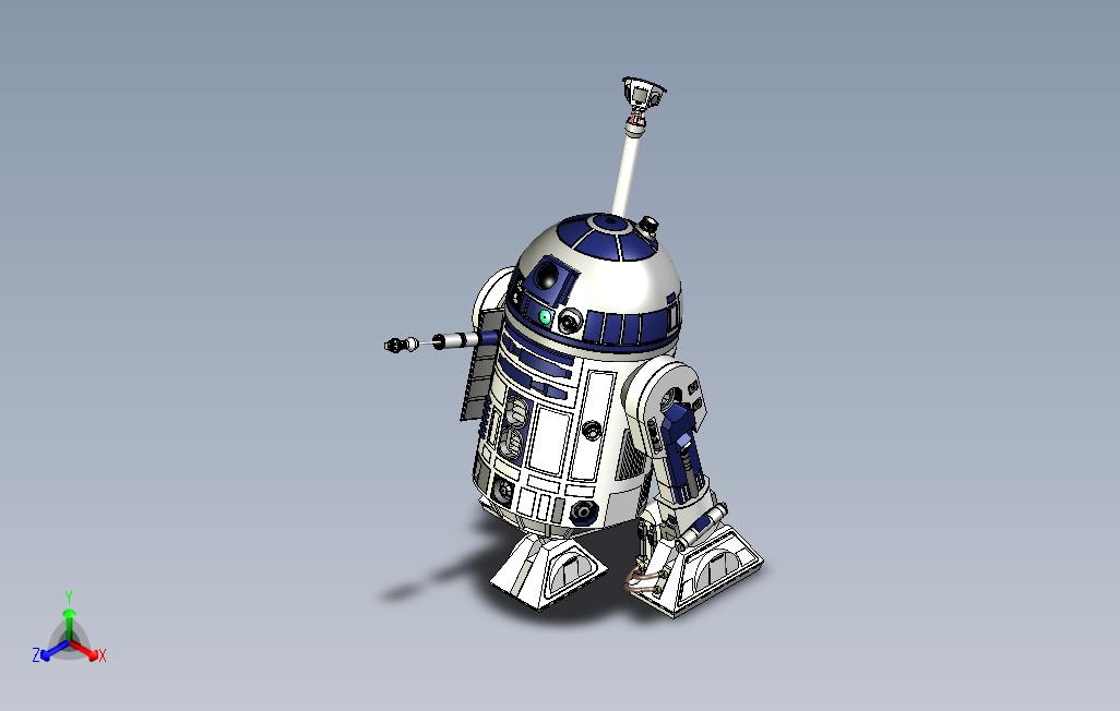 R2D2正确尺寸配置器中的配件配置器