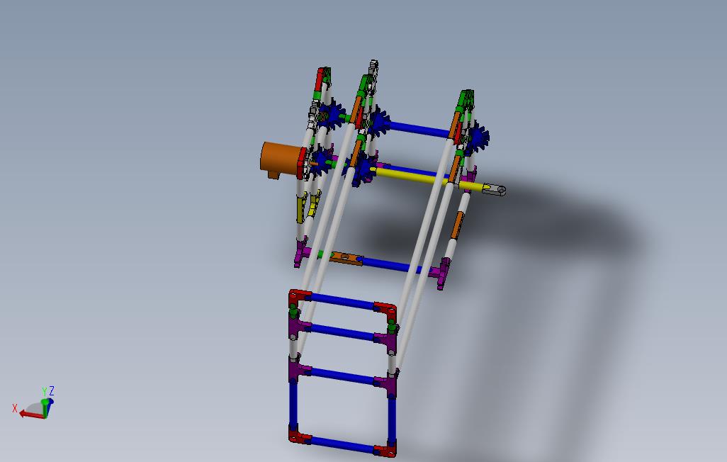 从旋转到轴向运动泵简化knex