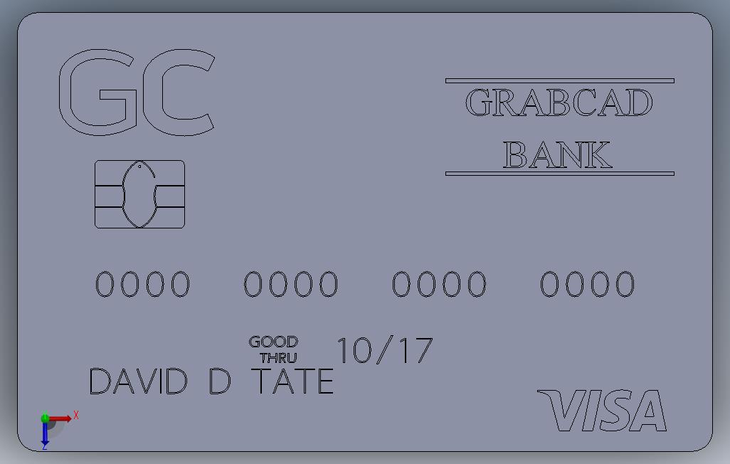 信用卡SolidWorks