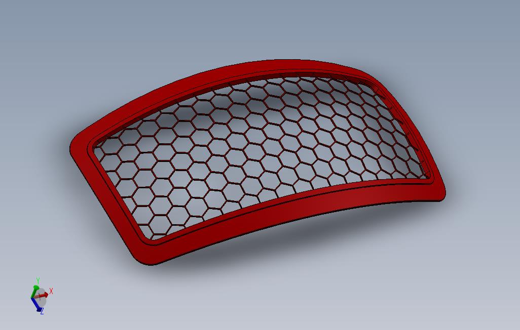六角形格栅CATIANX发明家AUTOCADONSHAPESOLIDWORKSSOLIDEDGEFUSION360