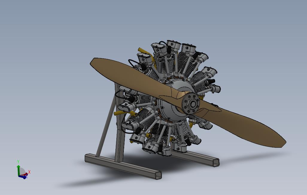 OLSRYD9气缸径向发动机_engine