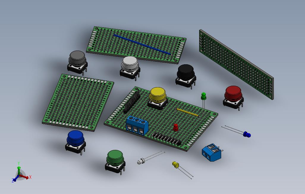 原型化PCBLED