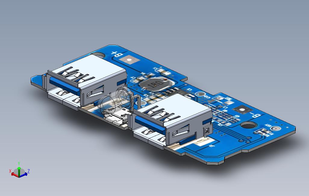 双微型USB37V至5V2A升压移动电源库充电模块