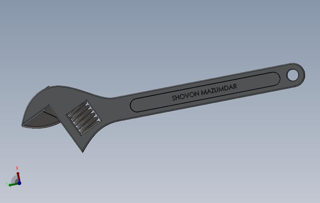 可调扳手3DSolidWorks模型_1