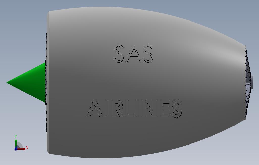 喷气发动机设计喷射机制SolidWorks 正面视图