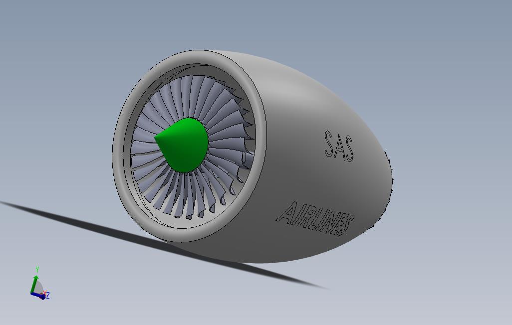 喷气发动机设计喷射机制SolidWorks